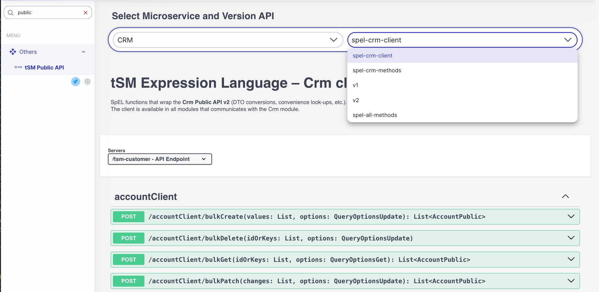 Public API